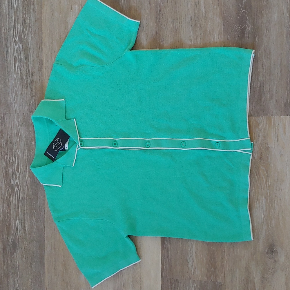 NWT Original Use Men's Knit Button Down Shirt Turquoise Size S